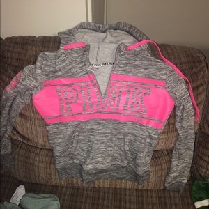 Victoria's Secret Pink Half Zip Sweater